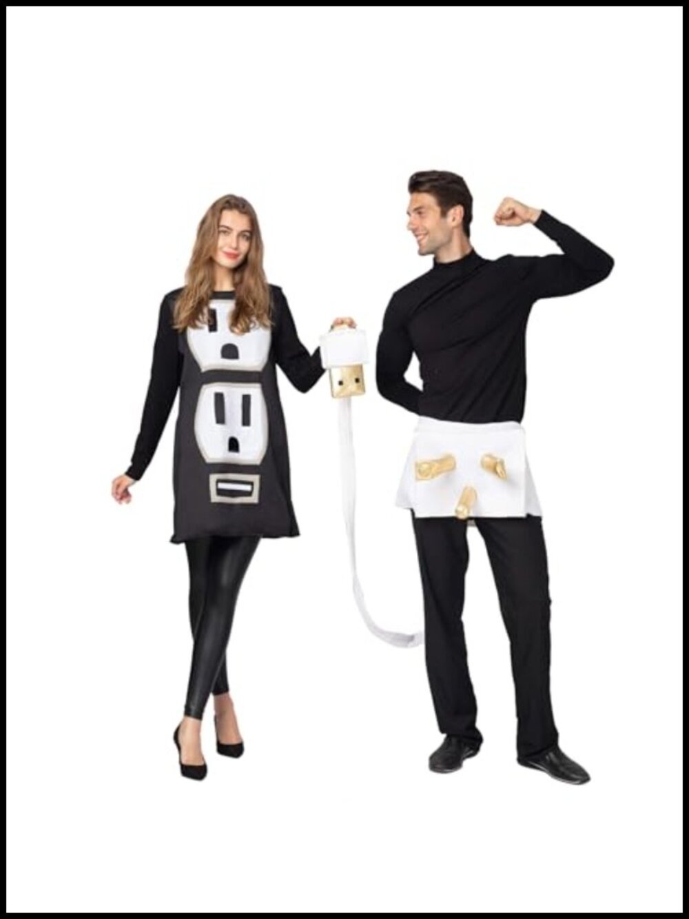 Adult Couples Plug and Socket Halloween Costume USB Foam Outfit Cosplay